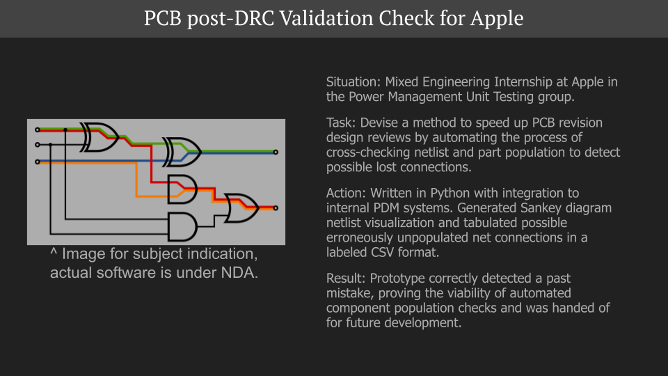 Apple schematic population design check script